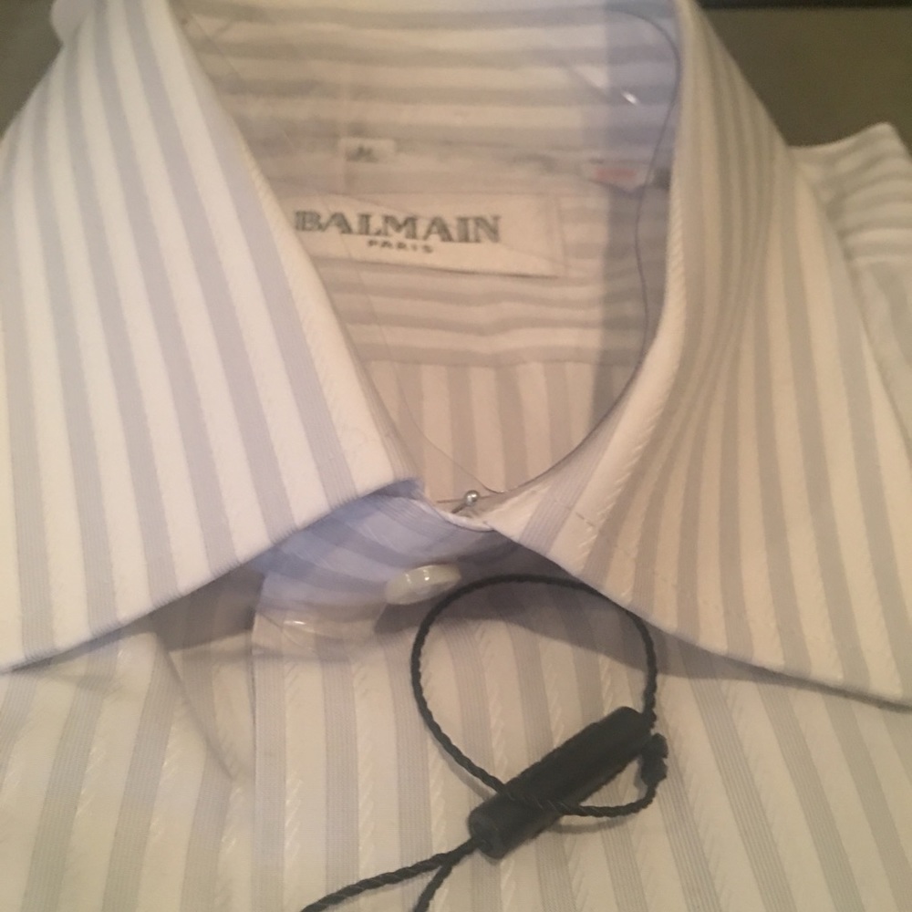 Balmain Paris Formal Button w/ Pocket Long Sleeve